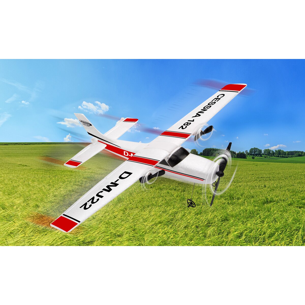 Cessna 182 Flugzeug 2,4GHz Gyro 2CH