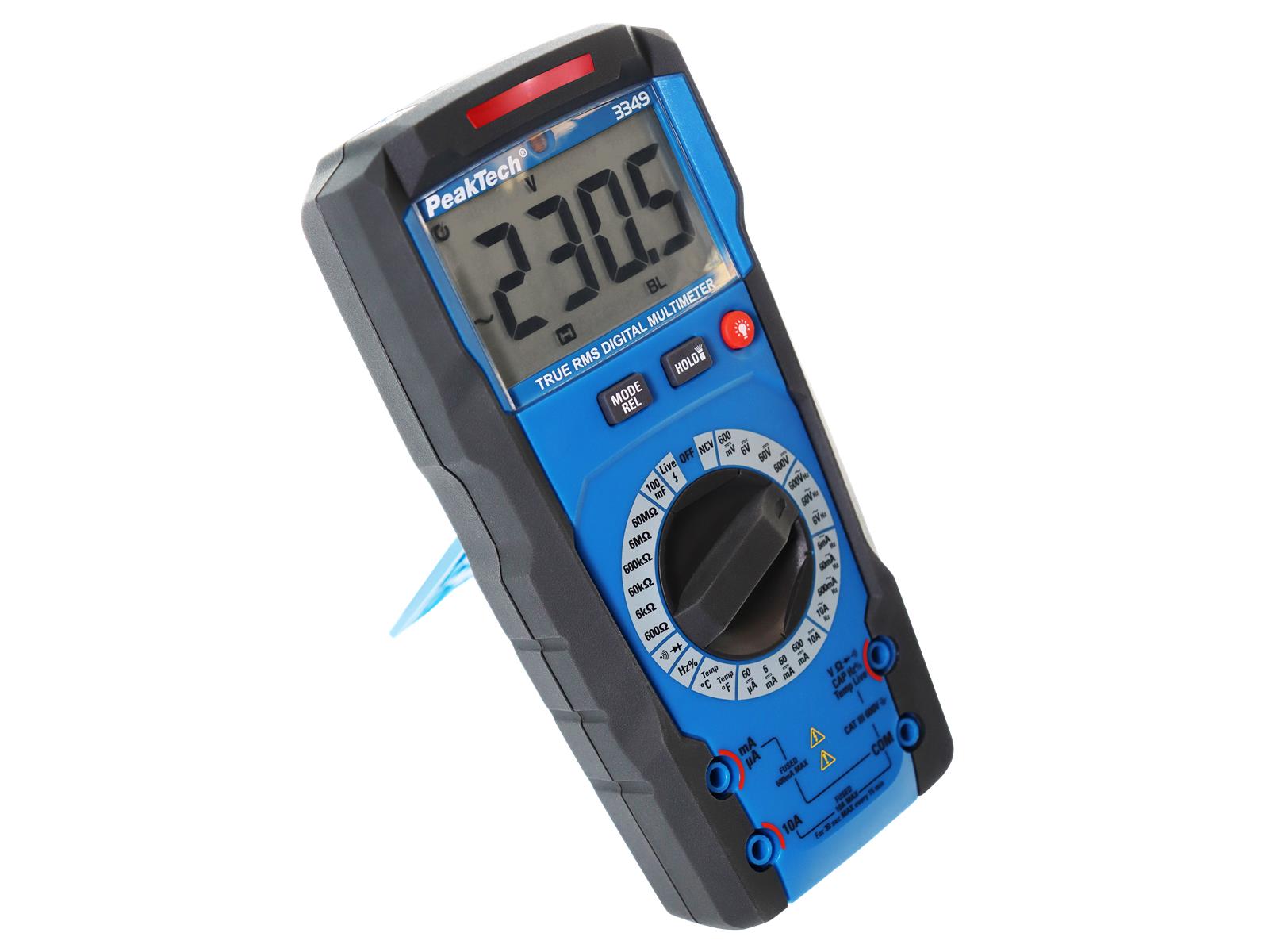 Digital Multimeter PeakTech ''P3349'', 6000 Counts, 600V, True RMS, Man. Range