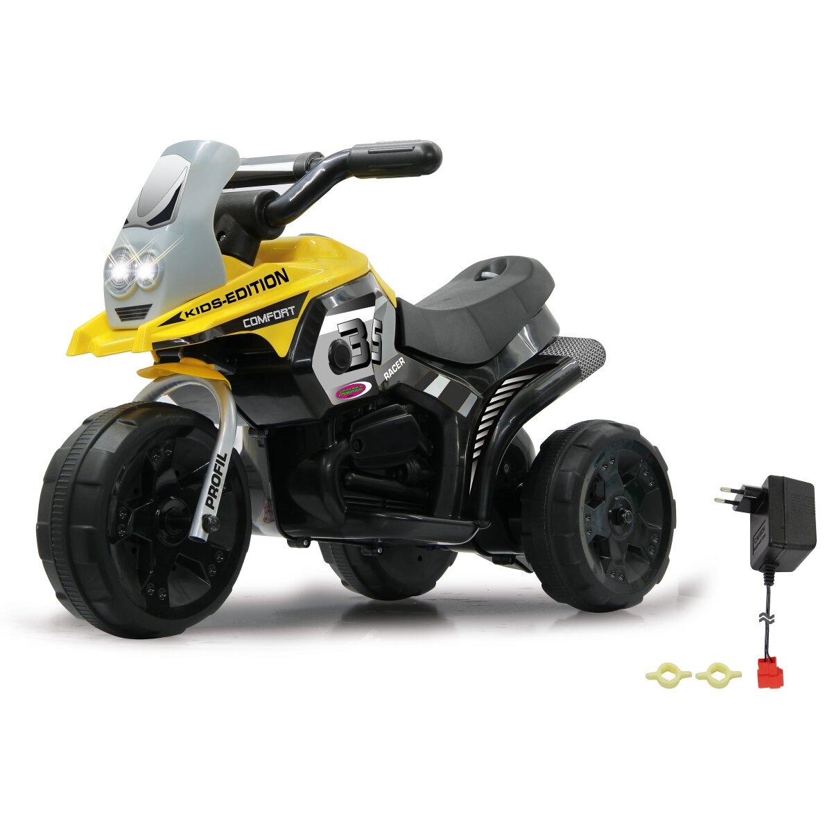 Kinderfahrzeug E-Trike Racer gelb