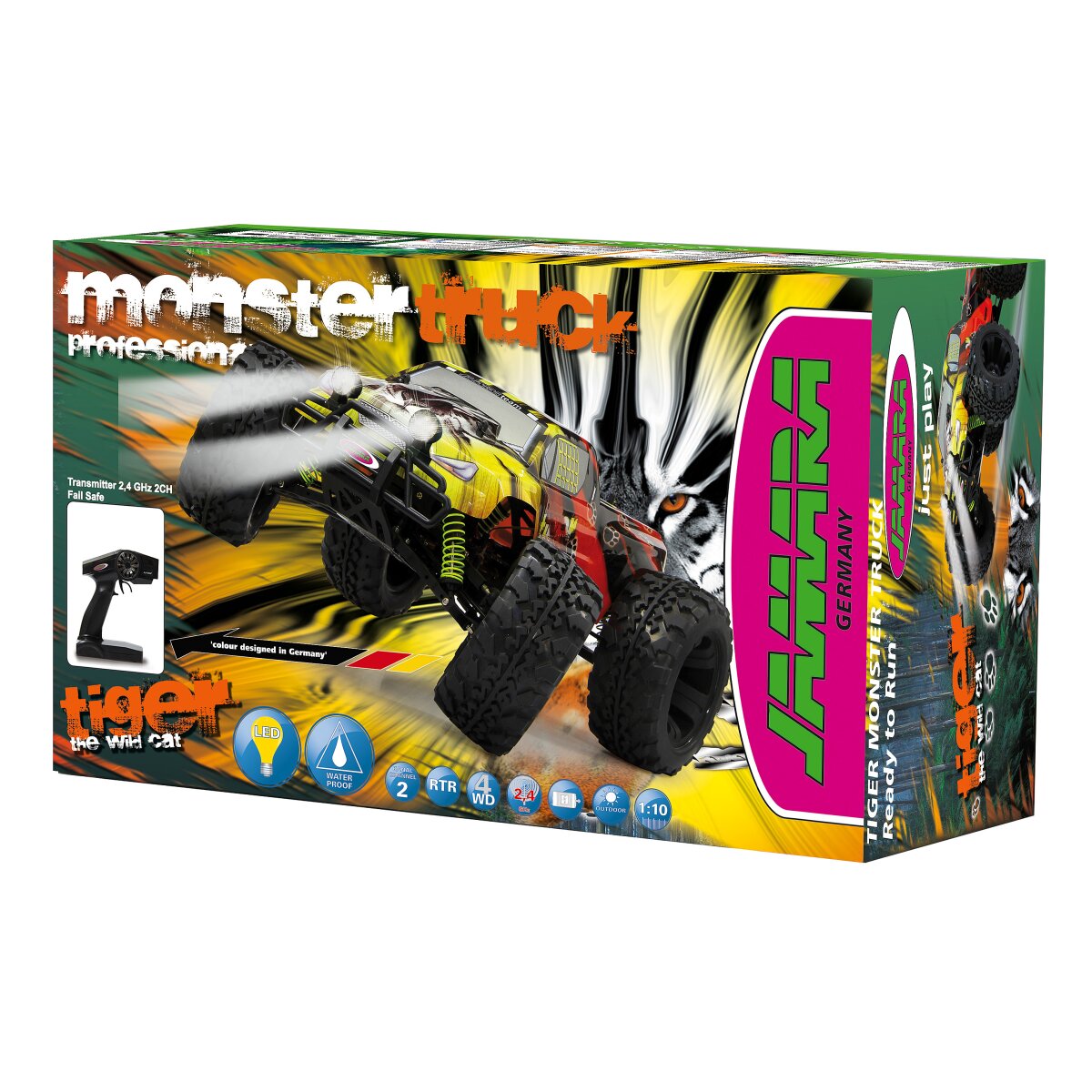Tiger Monstertruck 4WD 1:10 NiMh 2,4GHz mit LED