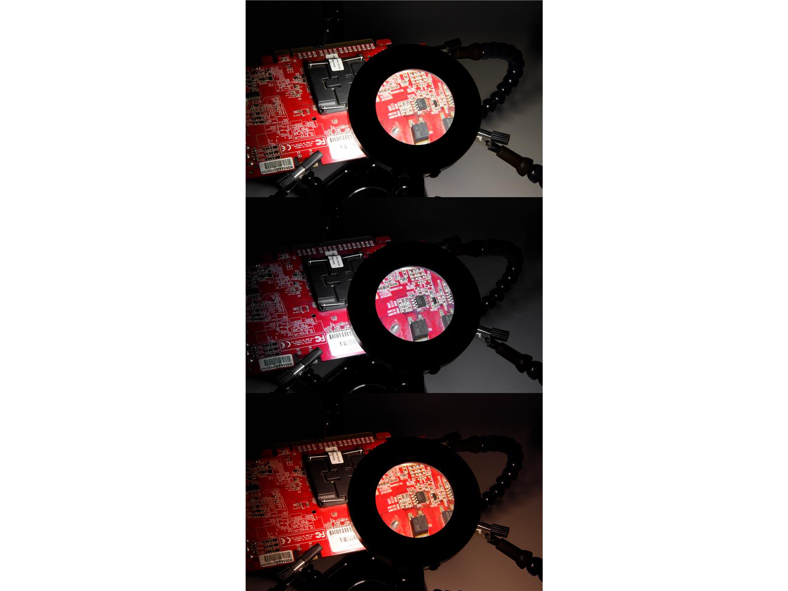 Helfende Hände McPower ''HM-6'' mit 6 Armen, LED-Lupenleuchte, sehr flexibel