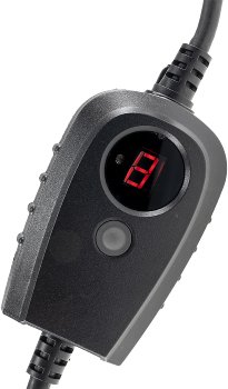 Zwischenstecker mit Dämmerungsschalter - und Zeitvorwahl (1- 9 Std.) über Display