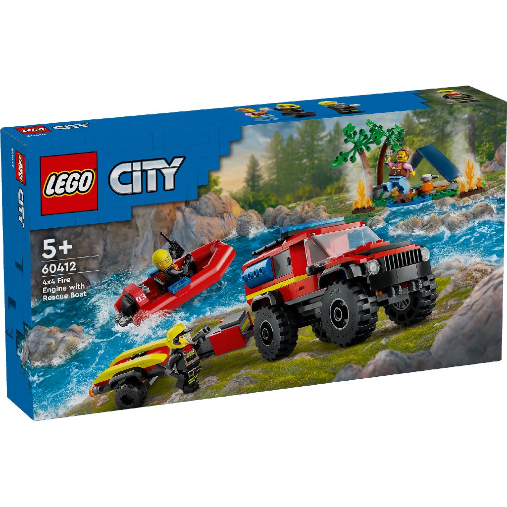LEGO® 60412 - City Feuerwehr - Feuerwehrgeländewagen mit Rettungsboot (301 Teile) LEGO® 60412 - City Feuerwehr - Feuerwehrgeländewagen mit Rettungsboot (301 Teile)