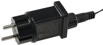 LED Aussen-Lichterkette "CT-ALK100" 10m - warmweiß, Kabel schwarz, IP44, 100 LEDs