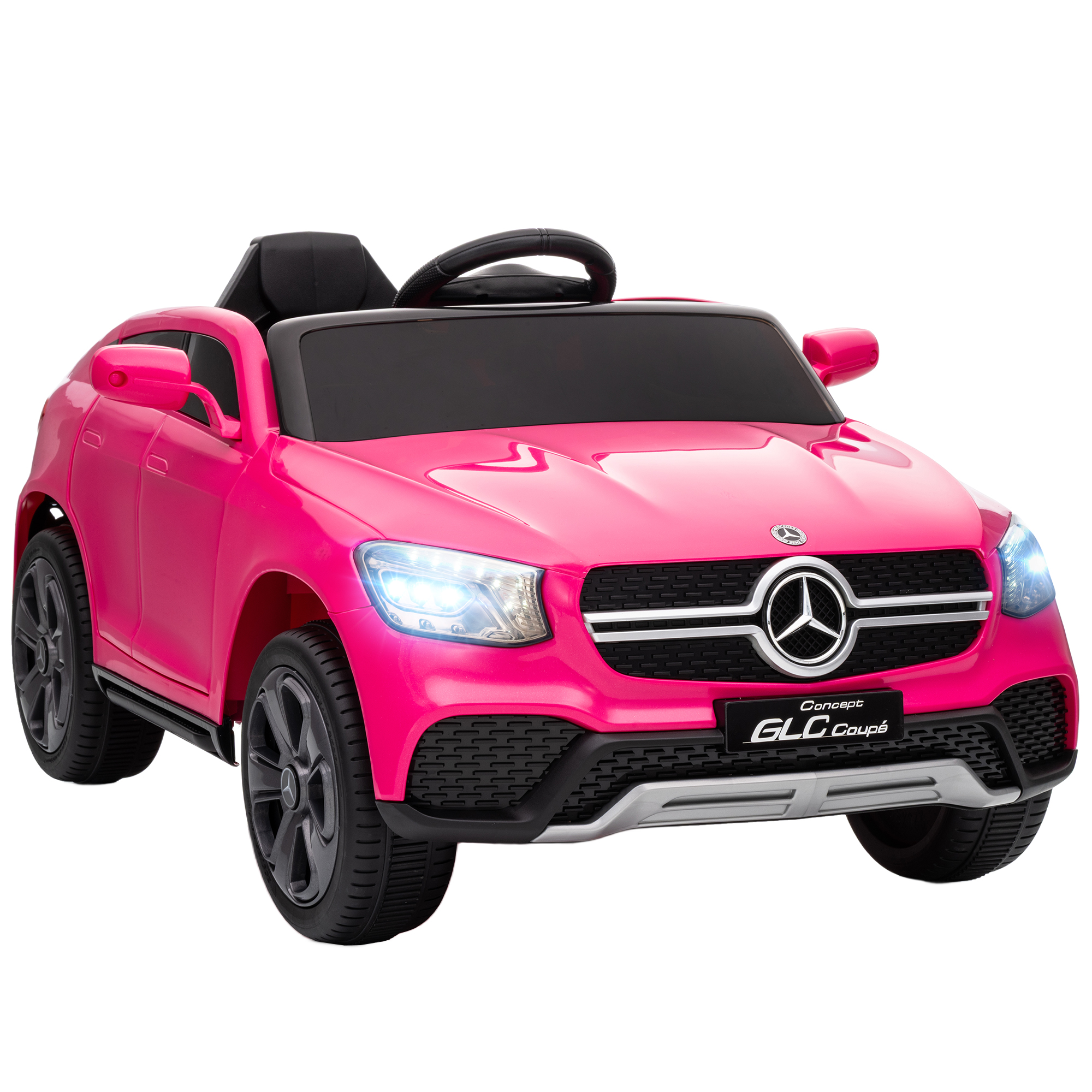 Elektroauto für Kinder, 12V Kinderauto mit Fernbedienung, LED-Lichter, Musik, 3 Geschwindigkeiten, 3-6 Jahre, Rosa Elektroauto für Kinder, 12V Kinderauto mit Fernbedienung, LED-Lichter, Musik, 3 Geschwindigkeiten, 3-6 Jahre, Rosa