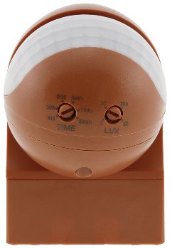 Aufputz Bewegungsmelder "CBM-Slim" 180° - LED geeignet, IP44, 1-800W, ziegelrot