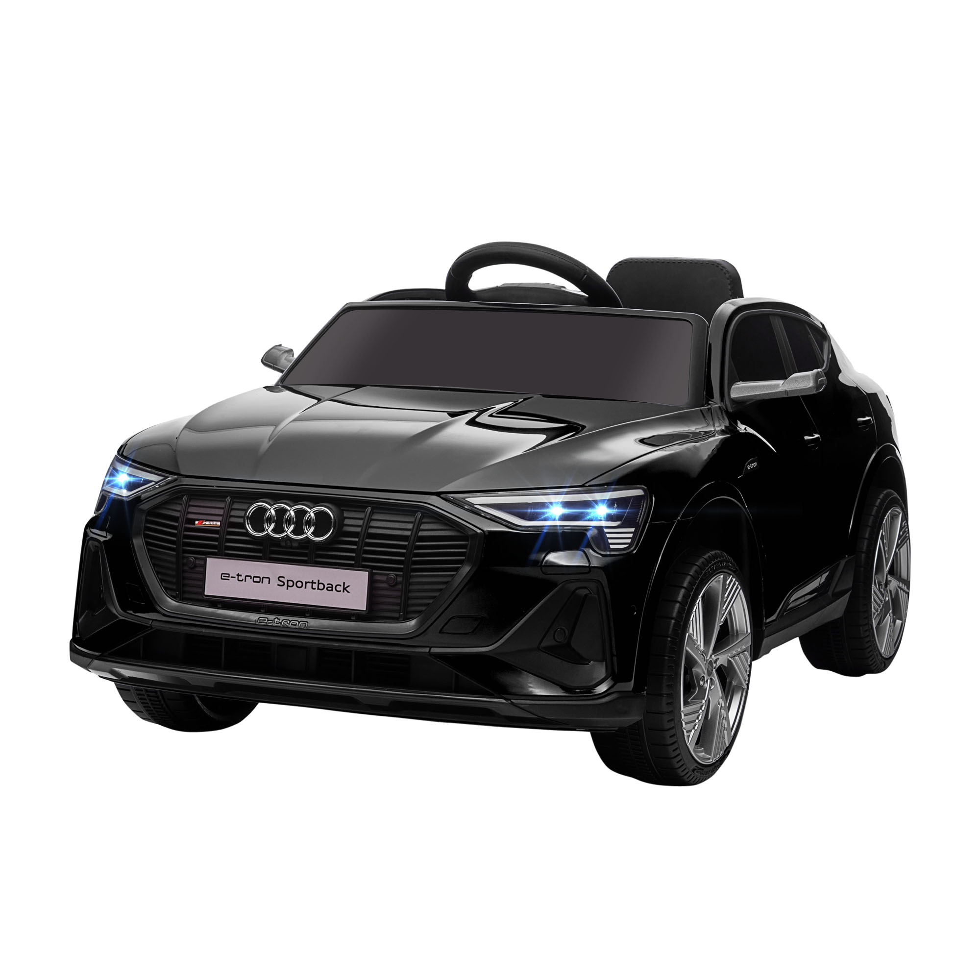 Kinderfahrzeug Audi E-tron Elektroauto mit Fernbedienung, Sicherheitsgurt, Musik (MP3/USB/TF), Kinderfahrzeug für Kinder 3-5 Jahre, 3-5 km/h, Schwarz Kinderfahrzeug Audi E-tron Elektroauto mit Fernbedienung, Sicherheitsgurt, Musik (MP3/USB/TF), Kinderfahrzeug für Kinder 3-5 Jahre, 3-5 km/h, Schwarz