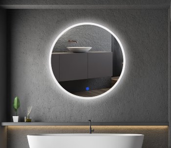 LED Spiegel "Espelho R50" Ø50cm, 230V, 19W, 1400lm, 4000K, Touchschalter