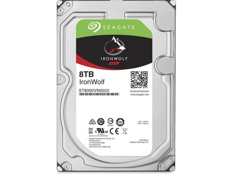 Seagate 8TB IronWolf 7200RPM 256MB ST8000VN004