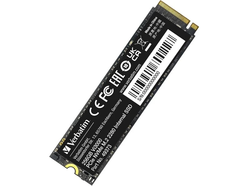 Verbatim Vi3000 PCle NVMe M.2 SSD 256GB - 49373