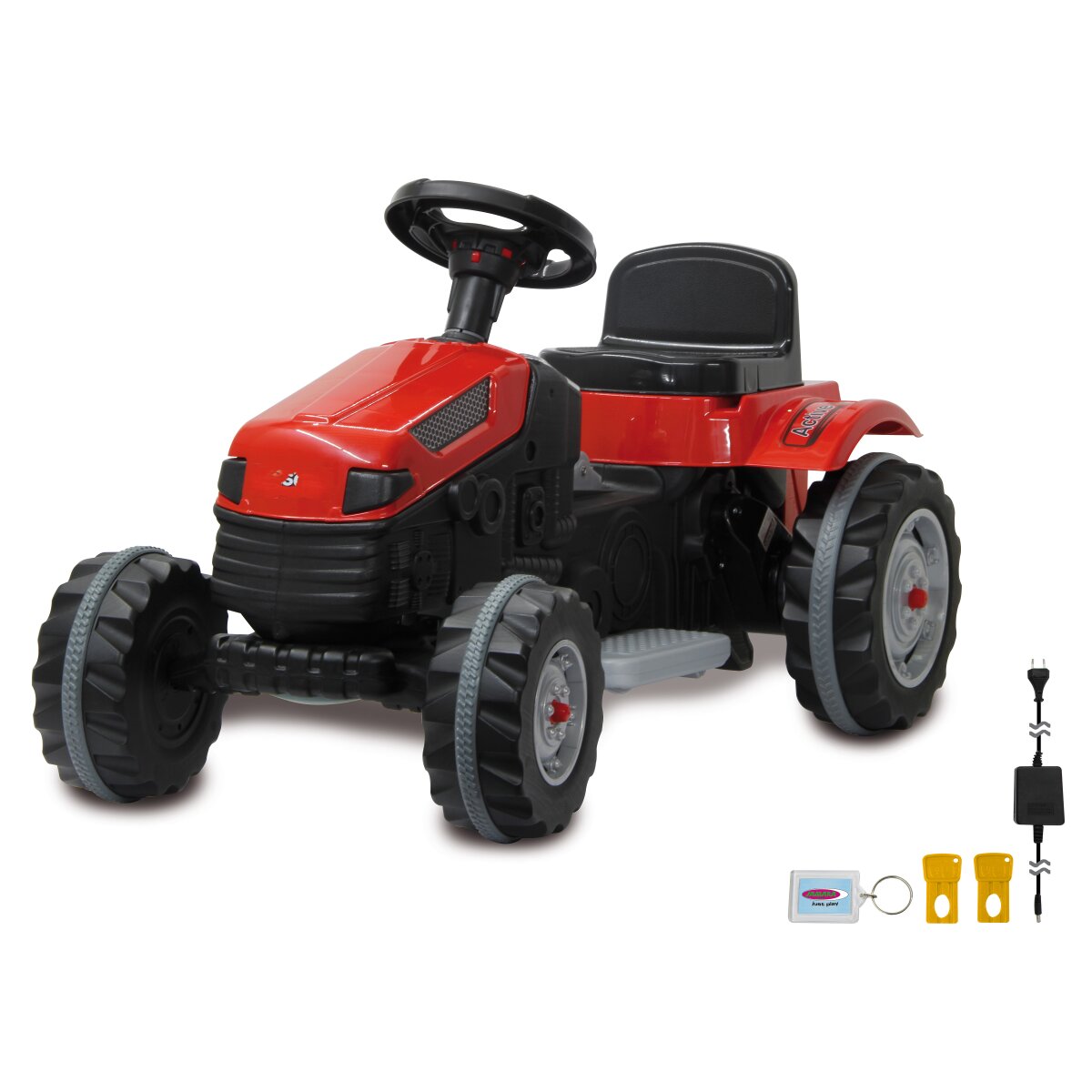 Elektro-Kinderfahrzeug Traktor Strong Bull rot 6V Elektro-Kinderfahrzeug Traktor Strong Bull rot 6V