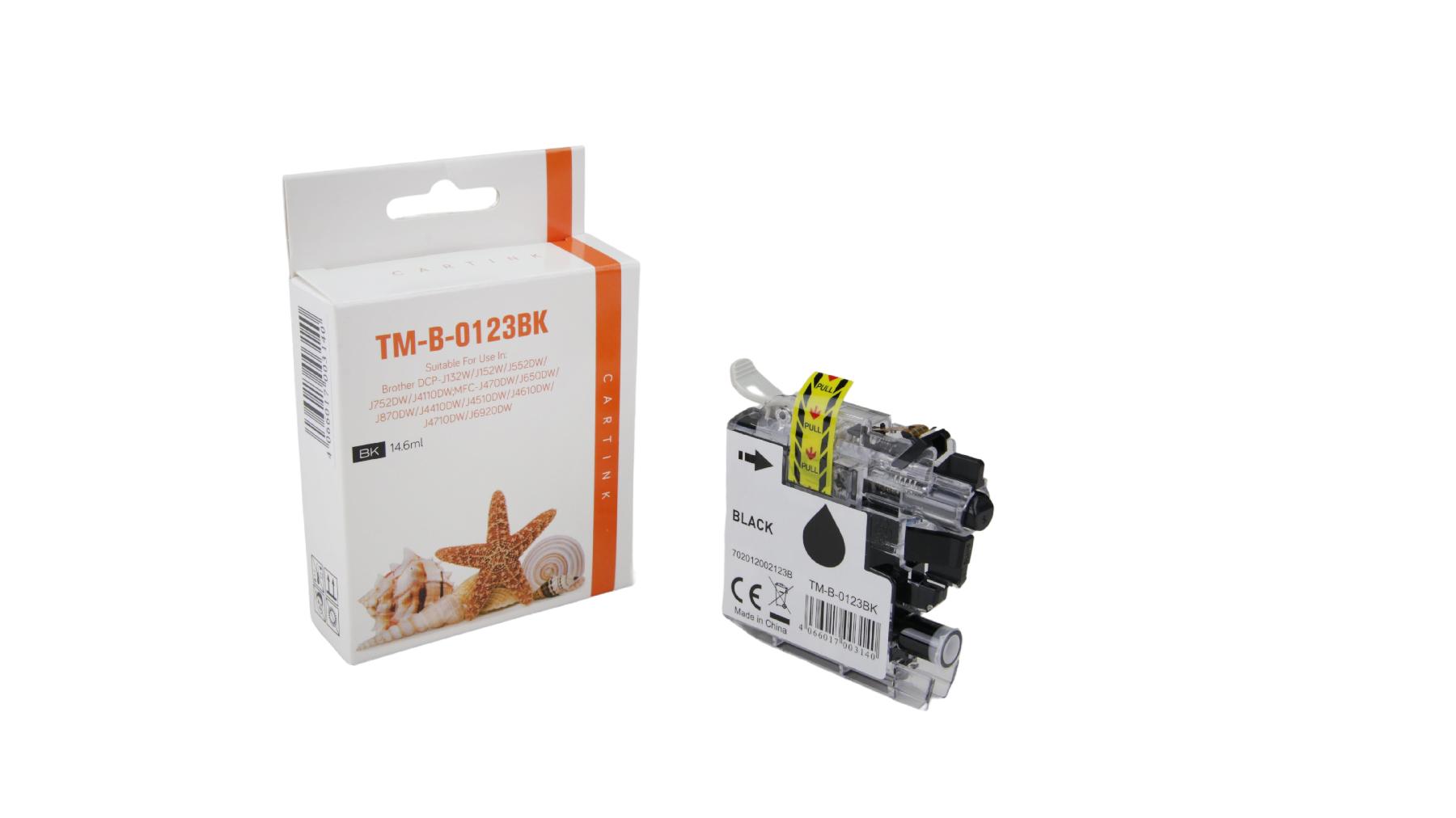 LC121/123BK alternativ Tinte black / LC123BK / 14,6ml
