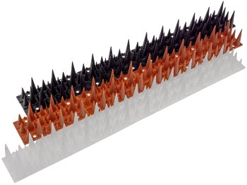 Taubenabwehr Spikes 10er Set - Kunststoff, 400x42x36mm, weiß/transparen