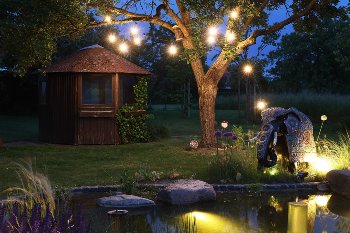 Biergarten-Lichterkette "CT-BGL 15" - 1,5 + 12,5m, 15x Filamentlampe 0,8W