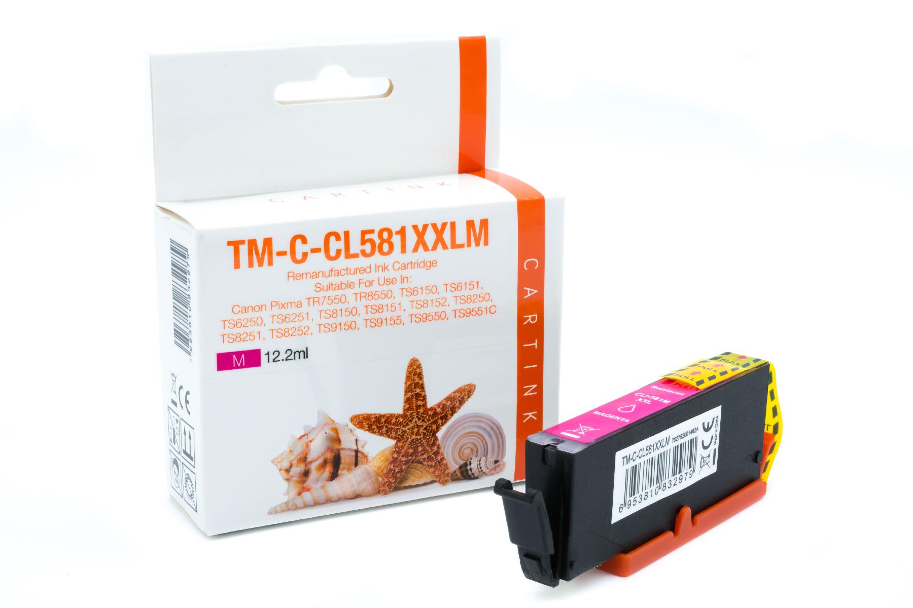 CLI581XXLM alternativ Seestern Tinte Magenta fü / 1996C001 / 12,2ml