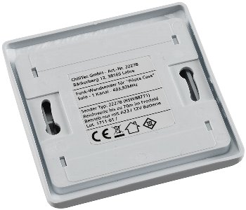 Funk-Wandsender Solo für "Pilota Casa", 433,92MHz, max. 70m, Batterie A23 Funk-Wandsender Solo für "Pilota Casa", 433,92MHz, max. 70m, Batterie A23