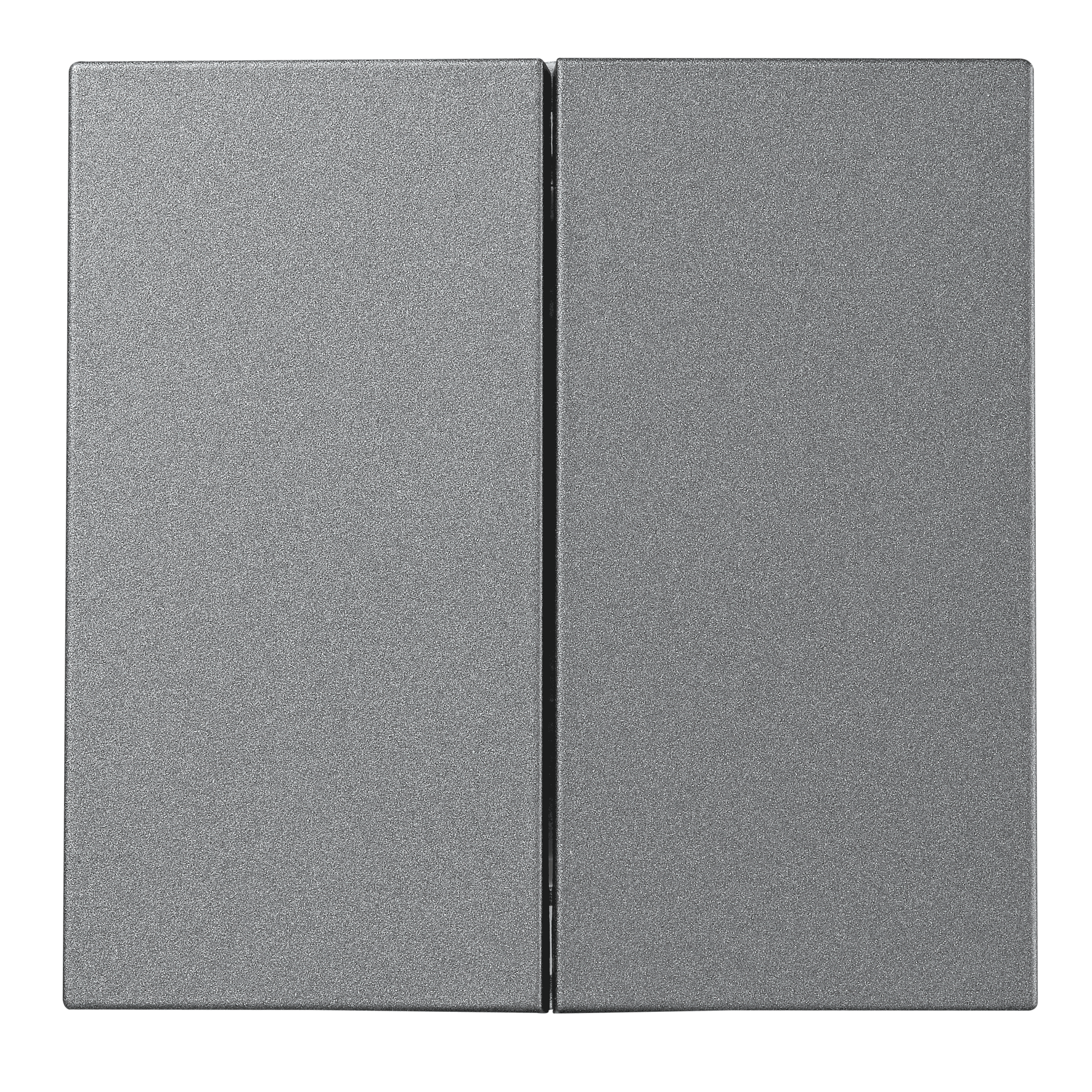 Serien-Schalter McPower ''Shallow'' 2-fach, 250V~/10A, Steckanschluss, anthrazit
