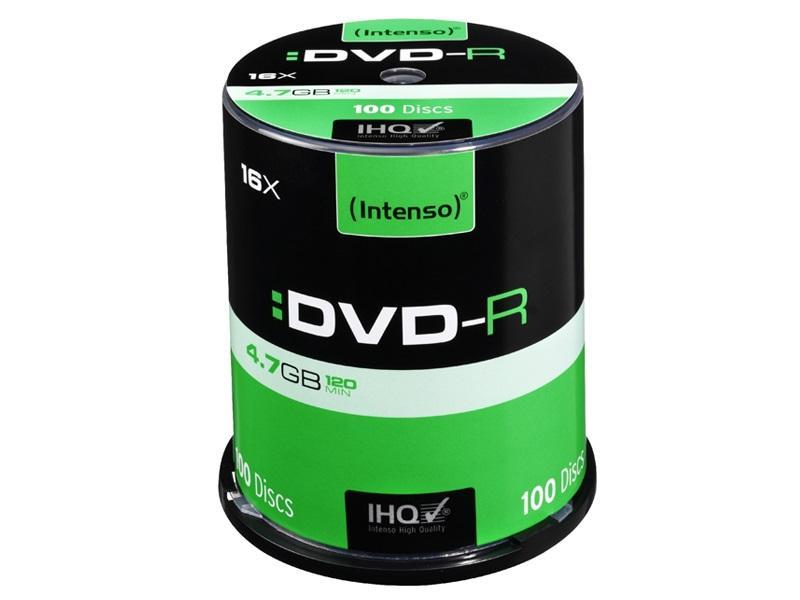 Intenso DVD-R 4,7 GB 16x Speed - 100stk Cake Box