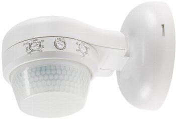 Aufputz-Bewegungsmelder 360° IP65 - 12m Detektion, Wand & Decke, weiß