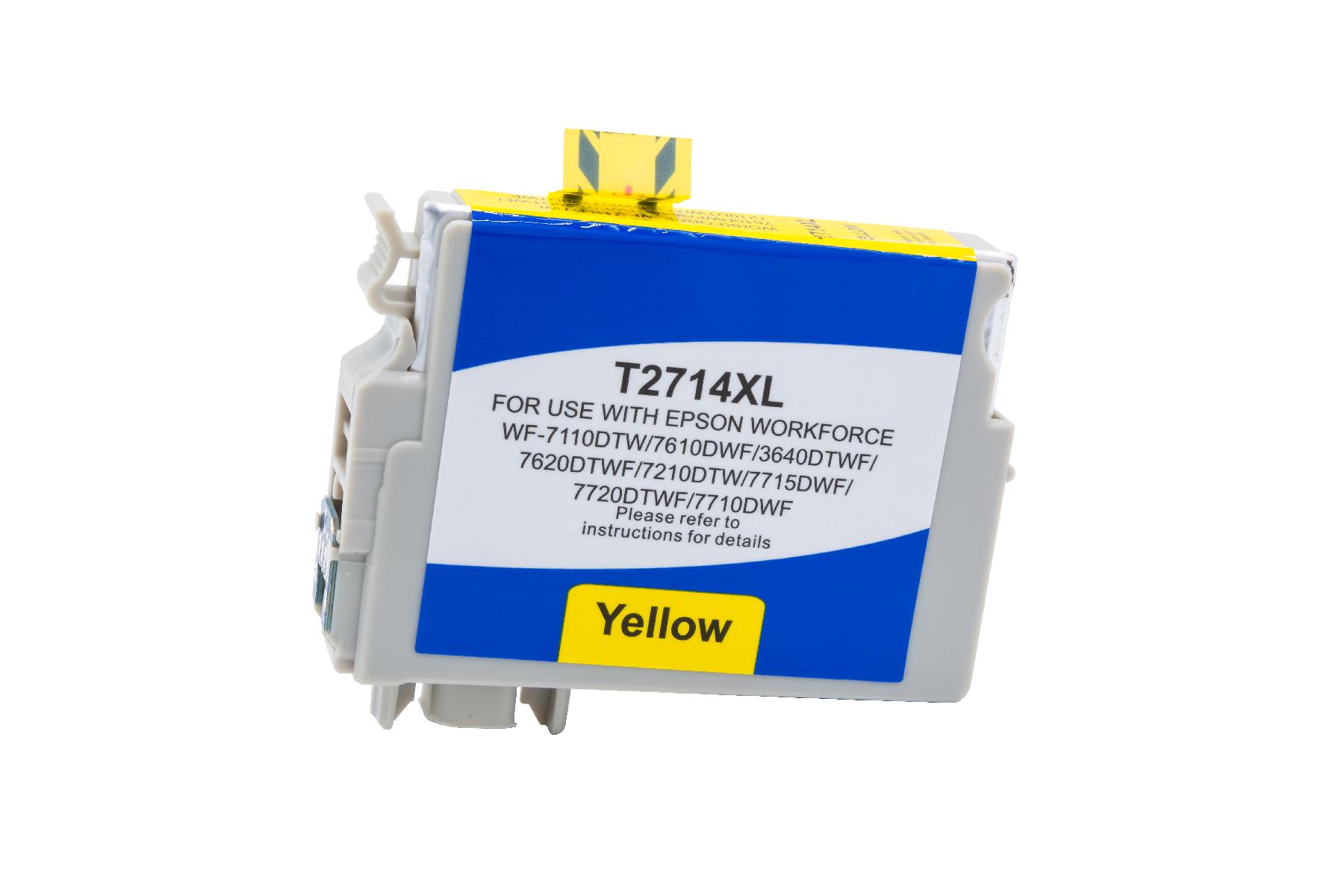 T2714XL alternativ Tinte gelb für Epson / C13T27144010 / 10,4ml