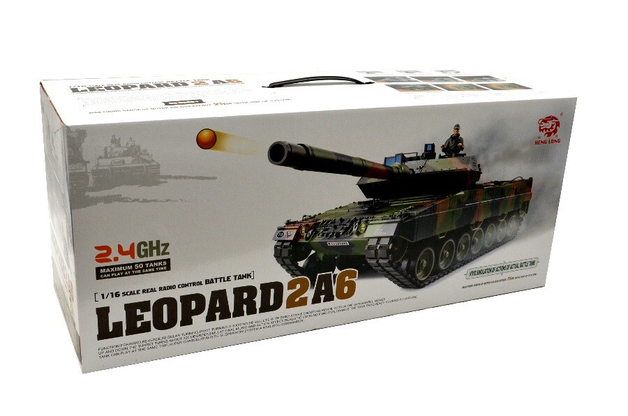 RC Panzer "Leopard 2A6" Schnee-Tarnung / lackiert