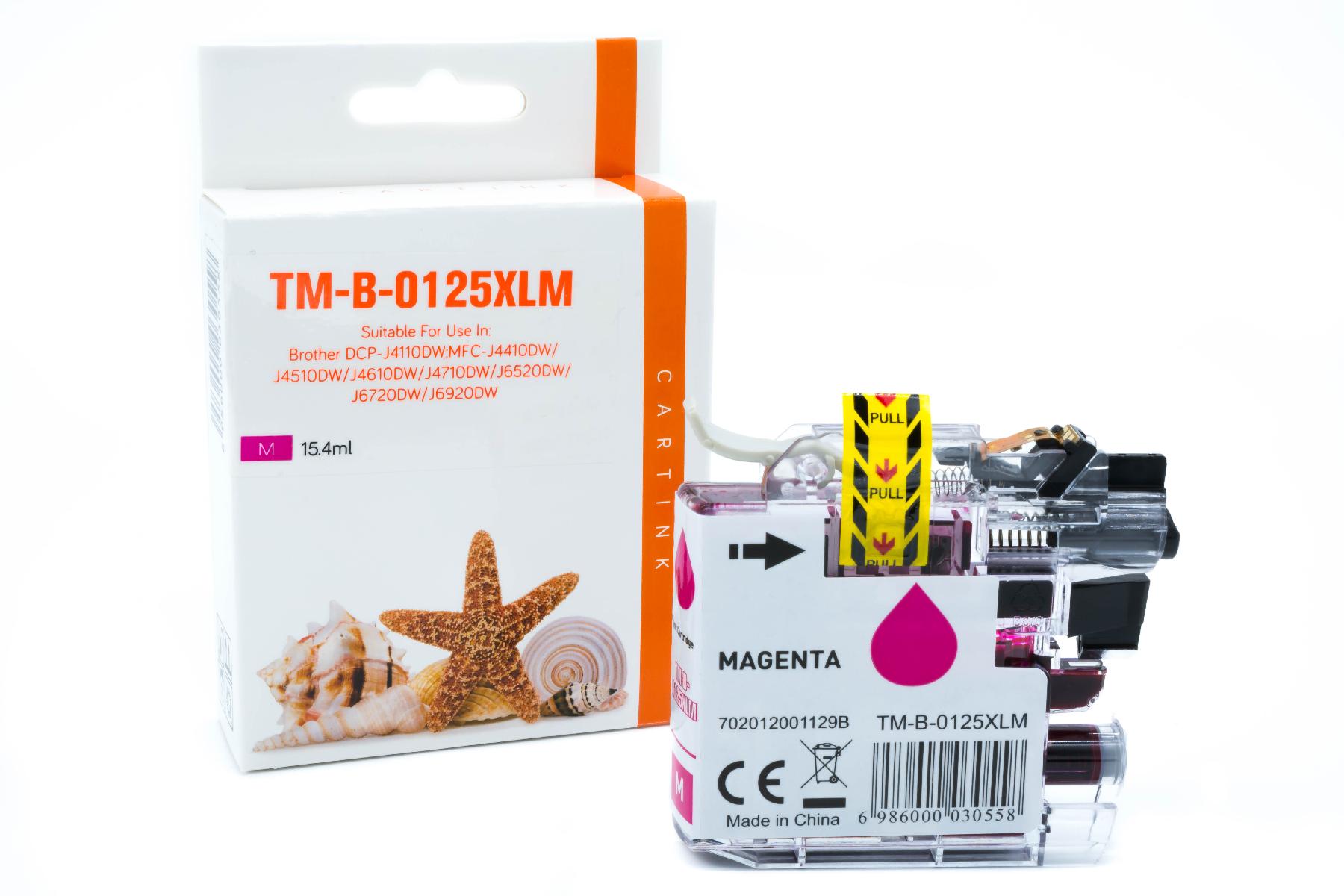 LC125XLM alternativ Tinte magenta / LC125XLM / 15ml