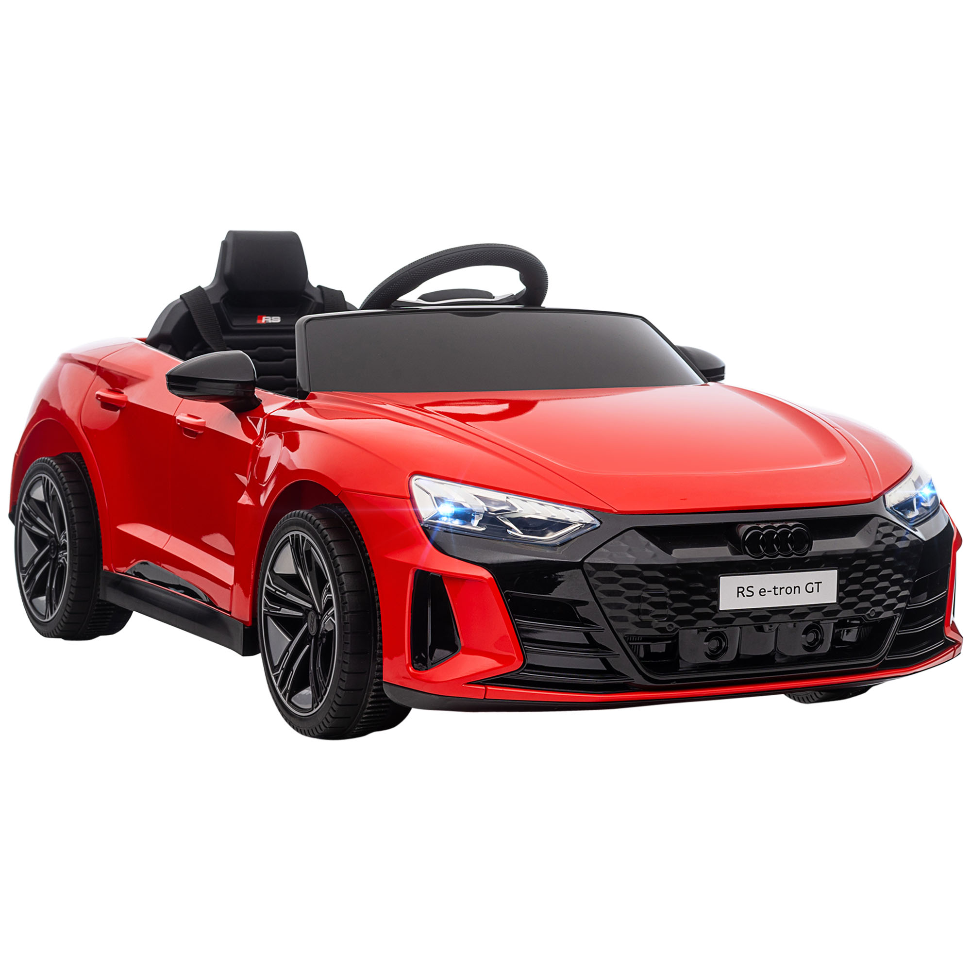 Kinderfahrzeug Audi lizenziert, mit Sicherheitsgurt, Fernbedienung, Licht, rot+schwarz, 103 x 58 x 41cm Kinderfahrzeug Audi lizenziert, mit Sicherheitsgurt, Fernbedienung, Licht, rot+schwarz, 103 x 58 x 41cm