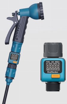 Digitaler Wasserzähler "CT-WZ4" - mit Adapter 1" & 3/4", IPx6
