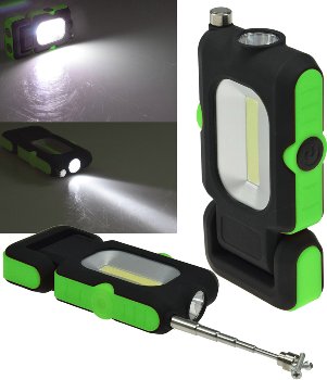 LED Arbeitsleuchte "CAL-COB Flexi" - 3W, 220Lumen, Haken, Magnetfuß, PickUp