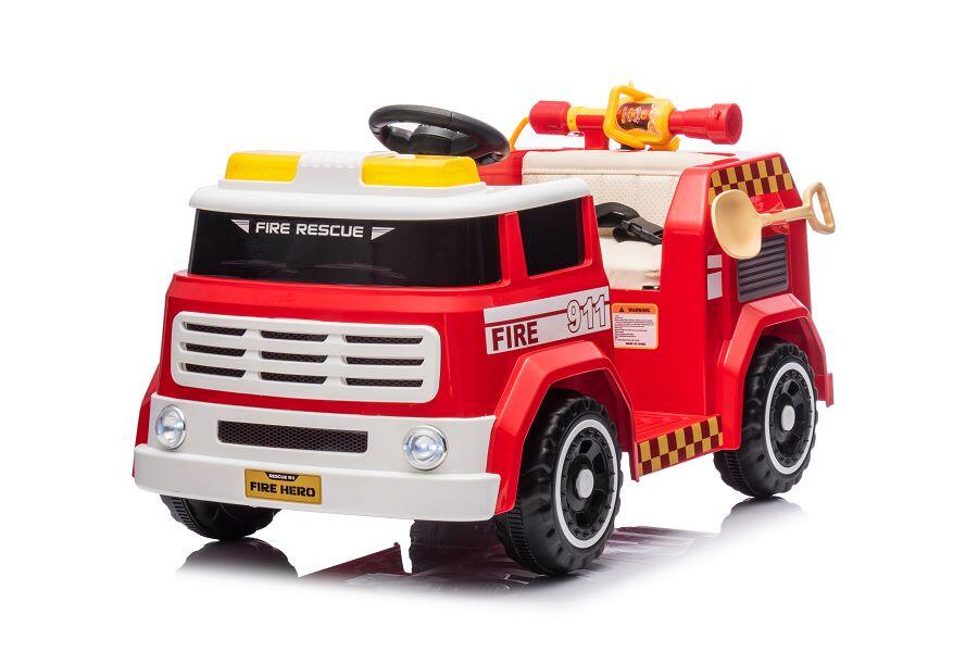 Elektro-Kinderfahrzeug  Feuerwehr - MP3, Sirene & Wasserspritze