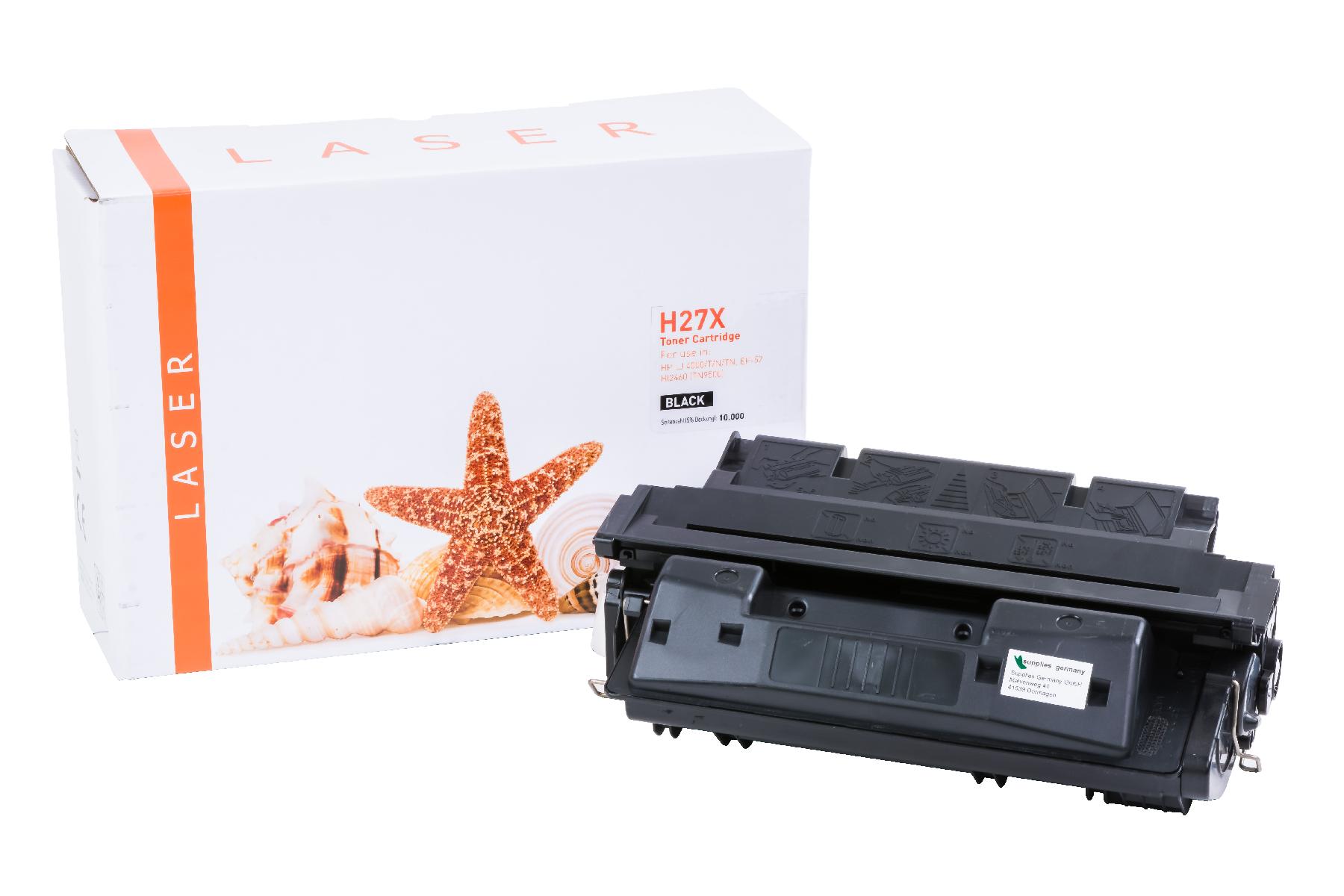 27X alternativ Toner schwarz für HP / C4127X / 10.000 Seiten