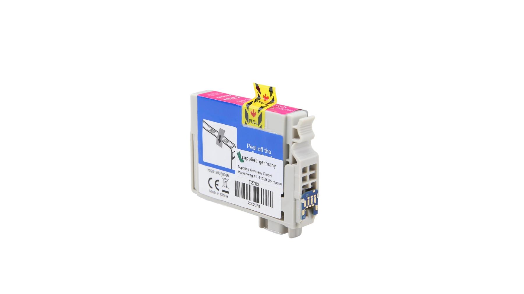 T2703 alternativ Tinte Magenta für Epson / C13T27034010 / 14ml