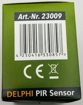 DELPHI Bewegungsmelder 160°, weiß - LED geeignet,  250V~, Unterputz, 2-Draht