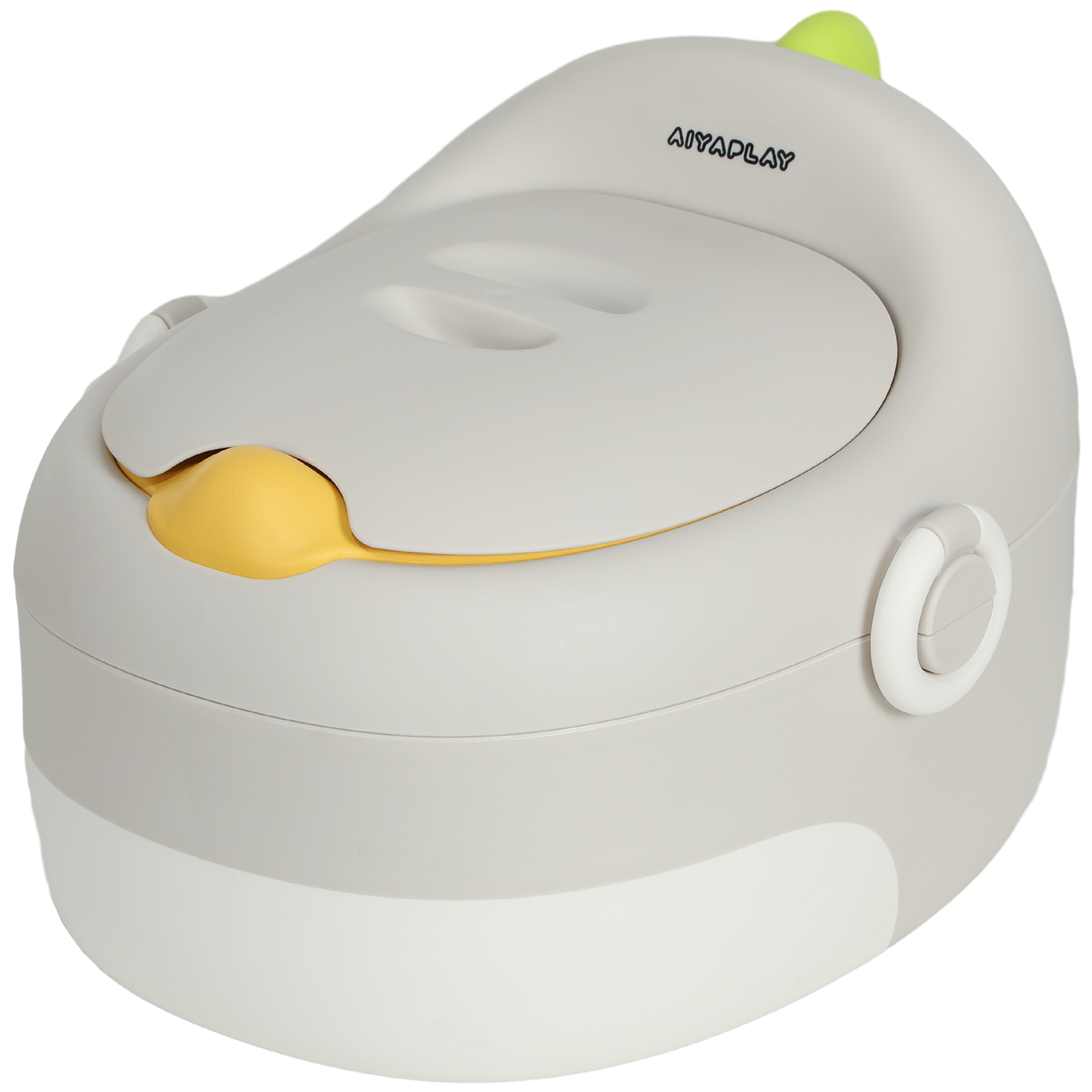 3-in-1 Kinder-Töpfchen, abnehmbarer Sitz, Kunstleder-Polster, bis 50 kg, 6 Monate bis 6 Jahre, Grau