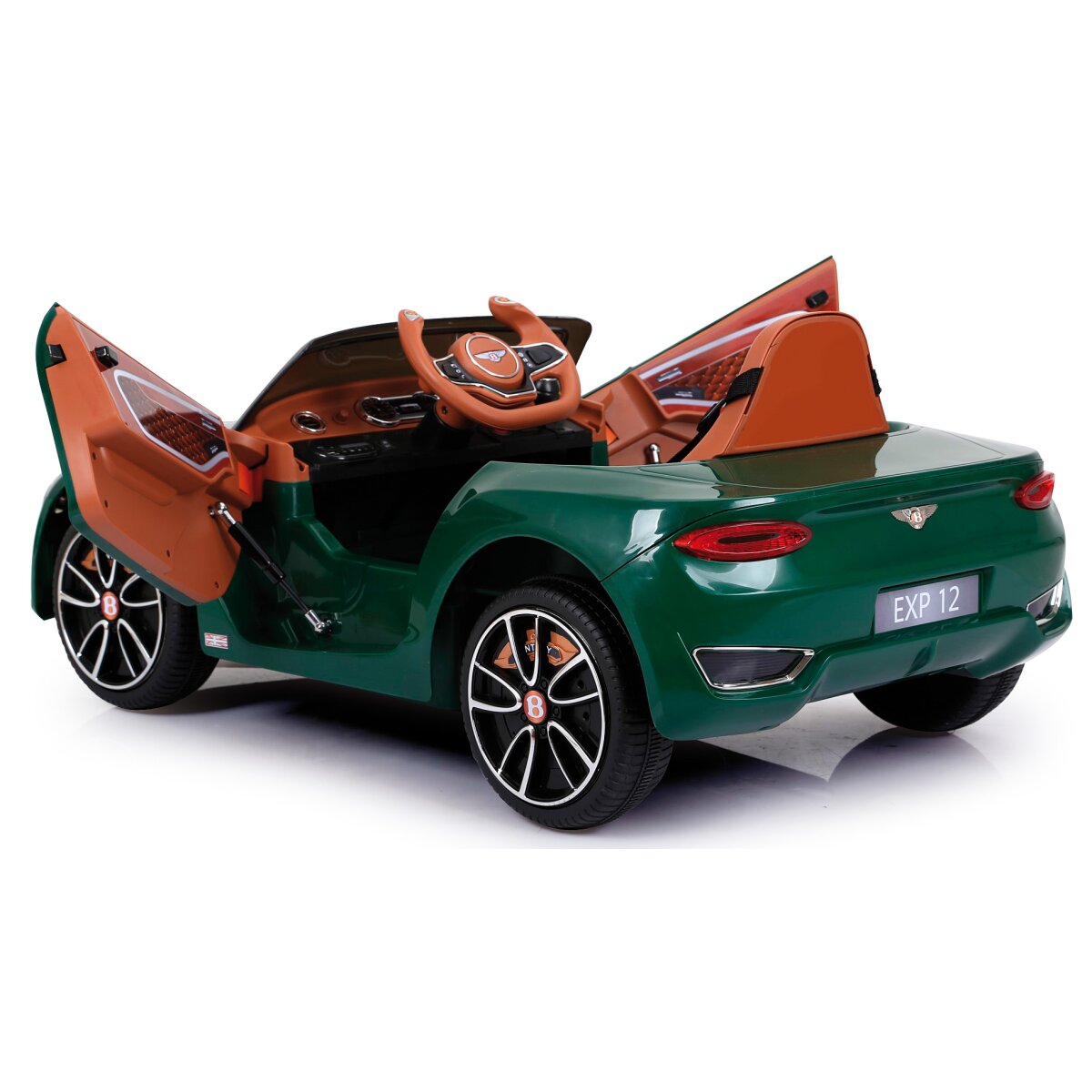 Kinderfahrzeug Bentley EXP12 grün, 2 Gang, Licht, Flügeltür
