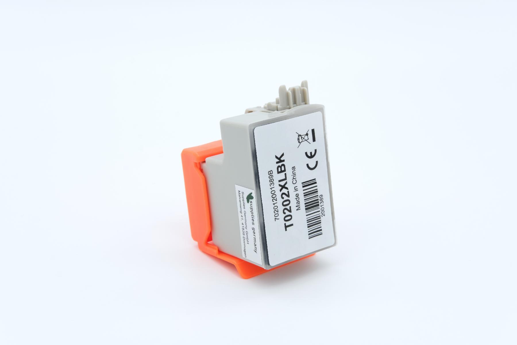 T0202XLschwarz alternativ Tinte schwarz für Epson / C13T02G14010/550 Seiten