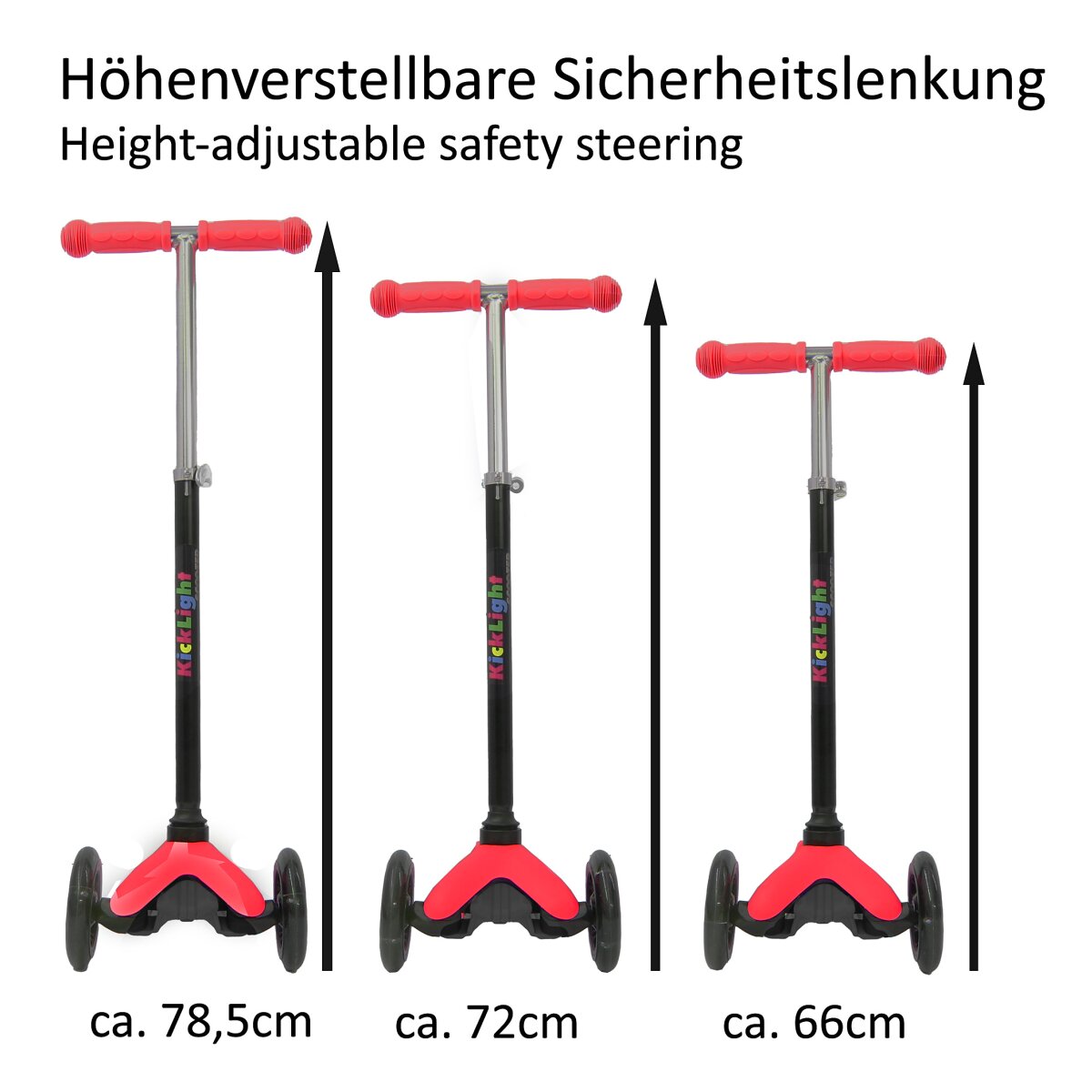 KickLight Scooter rot