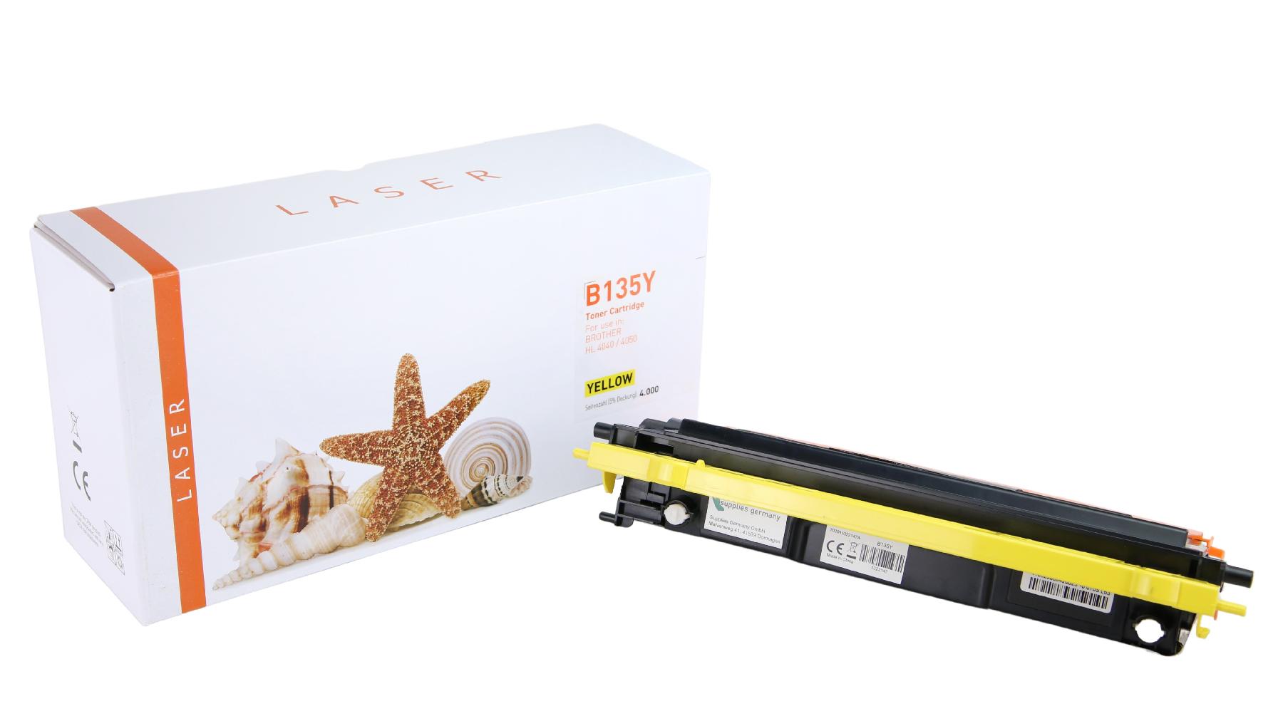 TN135Y alternativ Toner yellow Brother   / TN135Y / 4.000 Seiten