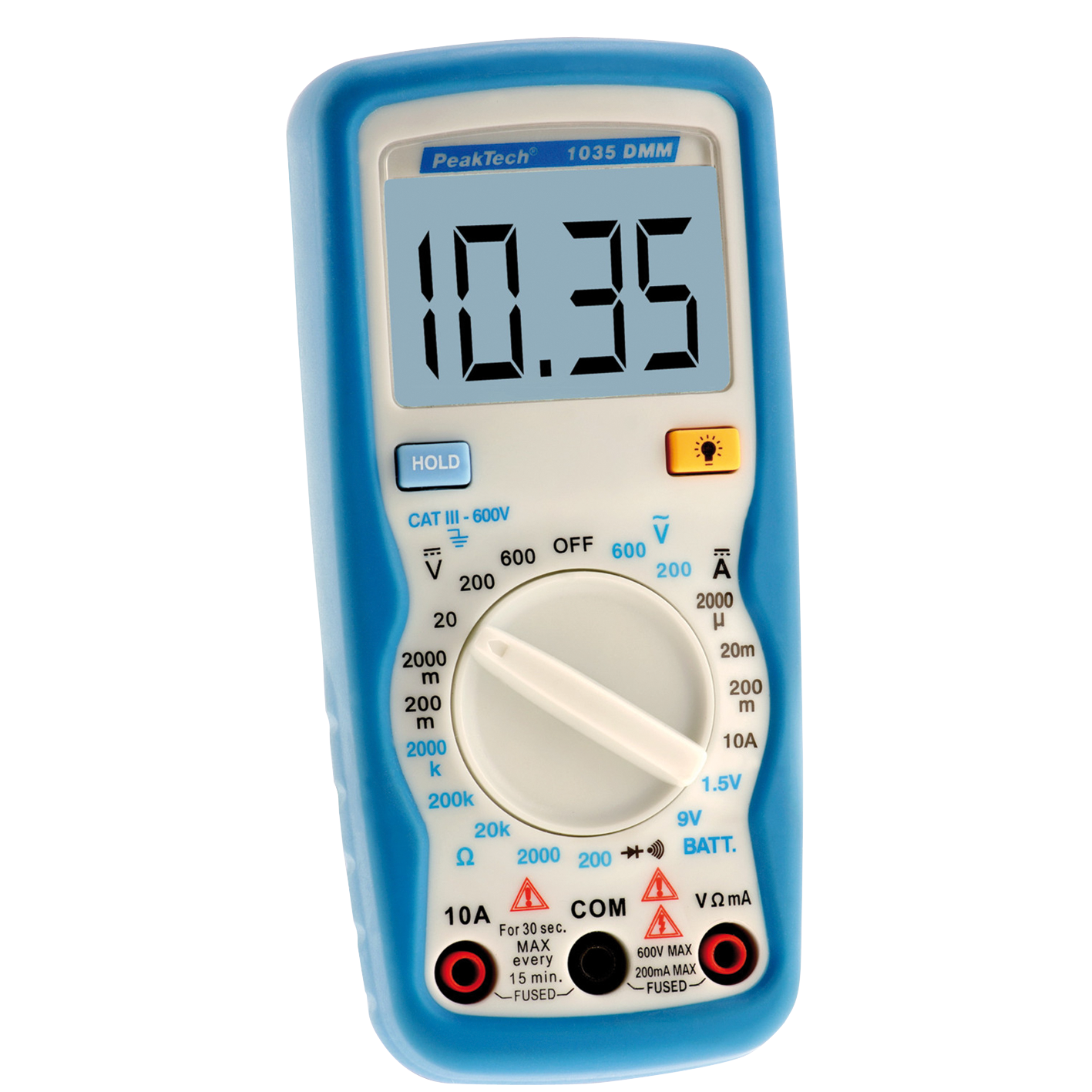 Digital-Multimeter PeakTech ''P1035'', 2000 Counts, 600V AC/DC, 10A DC