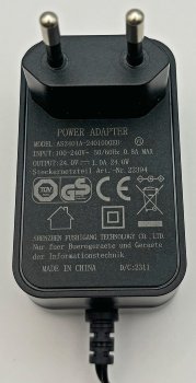Stecker-Netzteil "CTN-2424n" - 110-240V~ >24V=, 1000mA / 24W