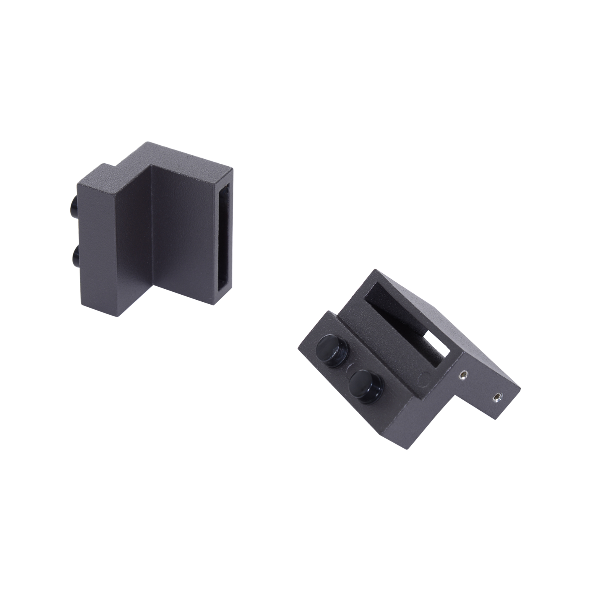 Gleitschienen-Bausatz für Schiebetüren, Metall, 2 m, max. 100 kg Belastbarkeit, Braun