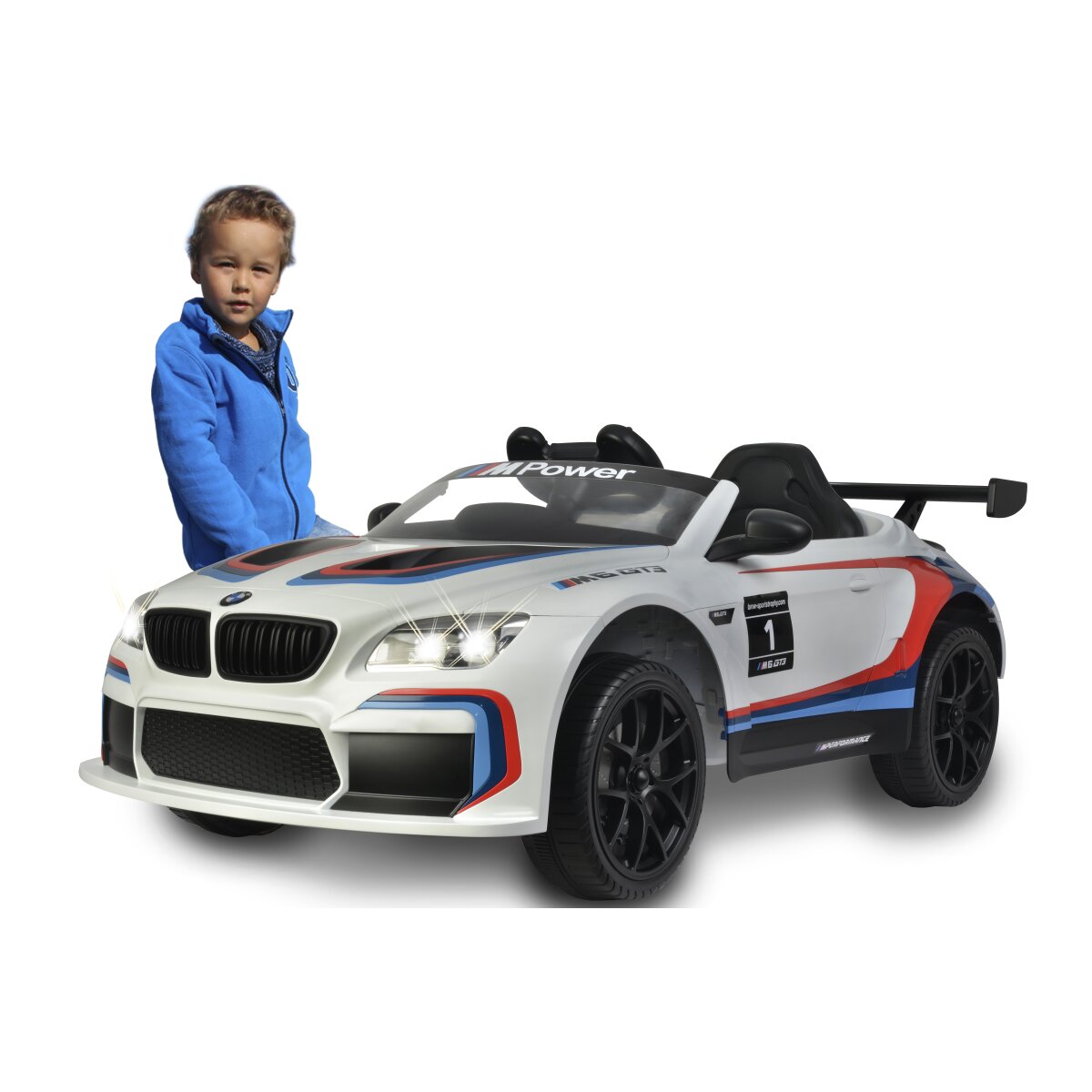 Kinderfahrzeug BMW M6 GT3 weiß
