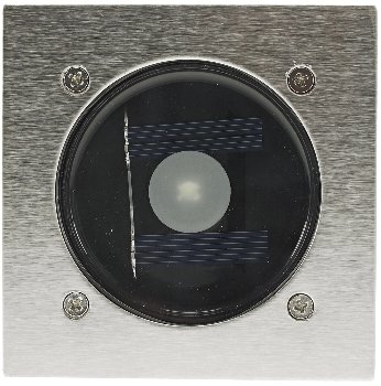 Solar LED Bodenstrahler "CTB-E", eckig - BxHxT 10x10x4cm, IP44, Edelstahl-Front