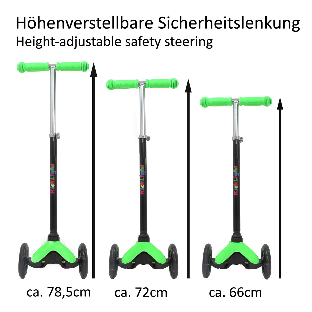 KickLight Scooter grün