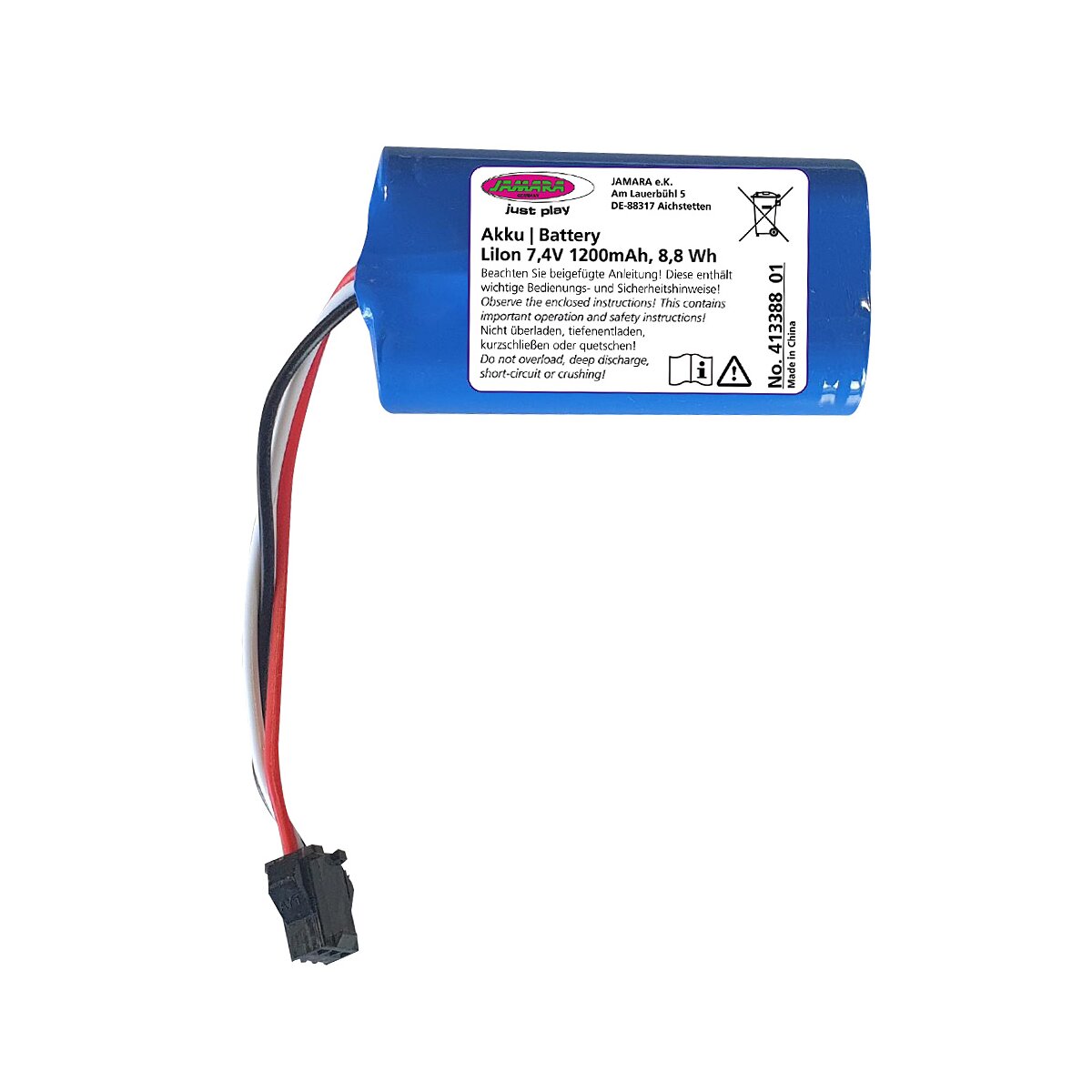 Akku Bagger Volvo EC160E / Radlader Volvo Metal Li-Ion 7,4V 1200mAh 8,88Wh