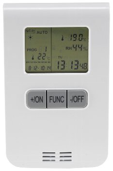 Funk-Thermostat SET "Pilota Casa", IP20, max. 70m, max. 2300W Funksender Thermostat  "Pilota Casa", Tages- / Wochenschaltung, 8 Programme