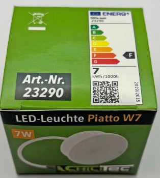 LED-Modul "Piatto W7" warmweiß - 120°, 2900K, 230V, 7W, 540lm, 50x24mm