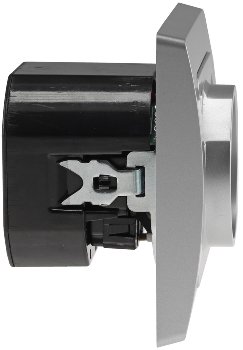 DELPHI Schutzkontakt-Steckdose, silber - 230V~/ 16A, Unterputz, USB-C / PD