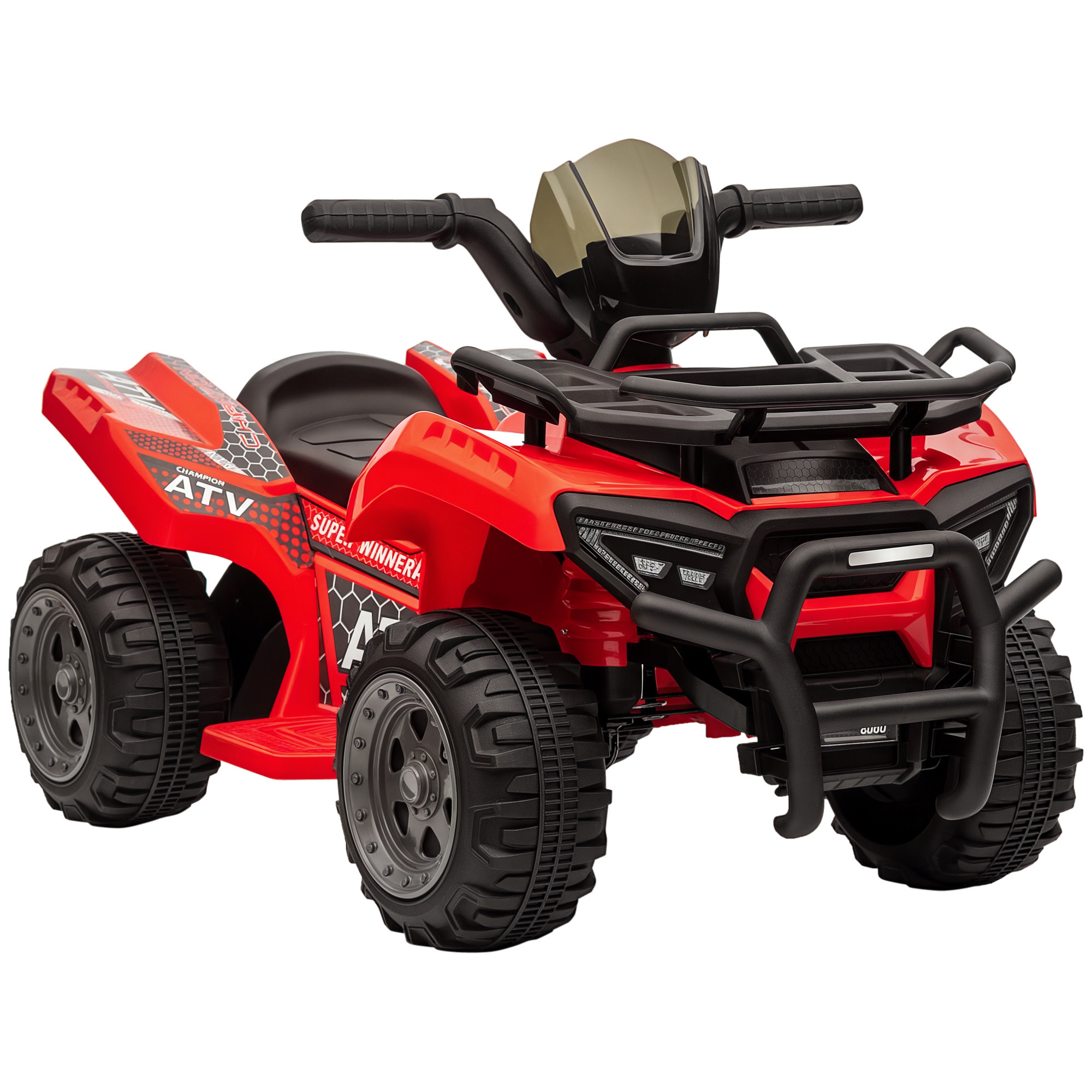 Kinderquad 6V Kinderquad mit Vorwärtsfunktion, Musik, Elektro-Quad für Kinder 1,5-3 Jahre Rot Kinderquad 6V Kinderquad mit Vorwärtsfunktion, Musik, Elektro-Quad für Kinder 1,5-3 Jahre Rot