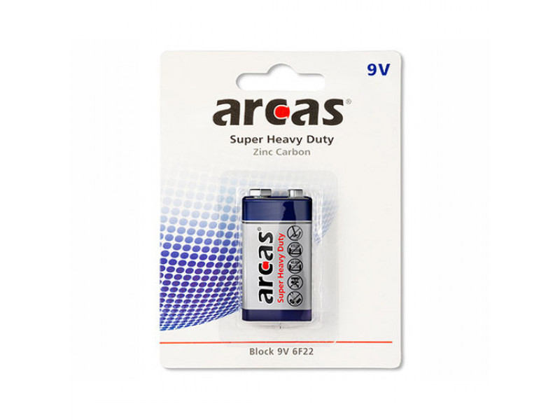 Batterie Arcas 9V Block (1 St.)